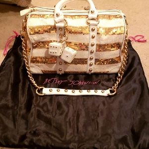 BETSEY JOHNSON Sequins Dice Bag